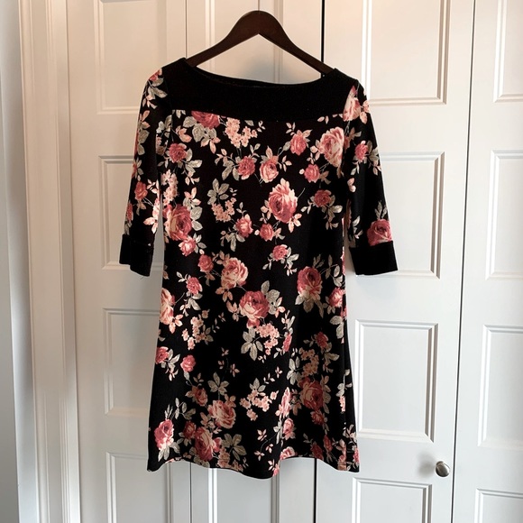 Boutique Floral Tunic Dress - Picture 1 of 7